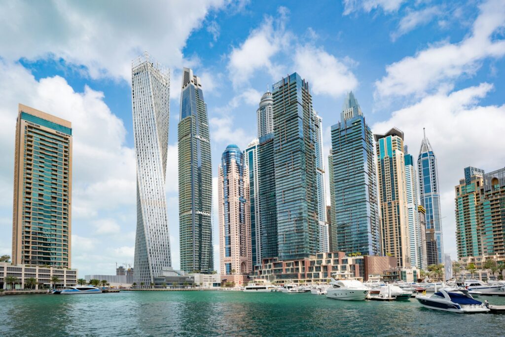 Downtown Dubai business towers